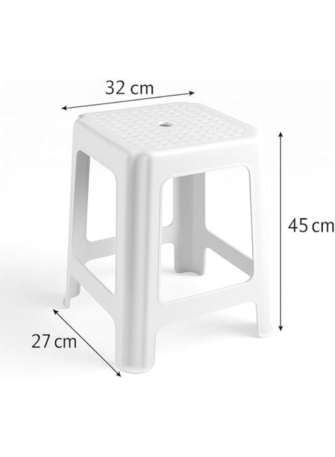 Master Gold Multipurpose Durable Plastic Chair for Home, Kids and Adults | Plastic Sitting Chair for Bathroom, Kitchen, Garden | Lightweight and Portable Utility Stool for Storage and Daily Use | 45 x 32 x 27 cm - Image 3