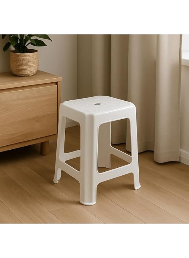 Master Gold Multipurpose Durable Plastic Chair for Home, Kids and Adults | Plastic Sitting Chair for Bathroom, Kitchen, Garden | Lightweight and Portable Utility Stool for Storage and Daily Use | 45 x 32 x 27 cm - Image 4