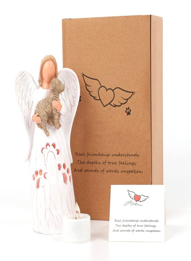 BEARAE Loss of Dog Sympathy Gift, Dog Memorial Gifts, Loss of Dog Candle Holder, Dog Passing Away Statue, Dog Angel Figurine, Pet Memorial Gifts for Dogs - Image 1