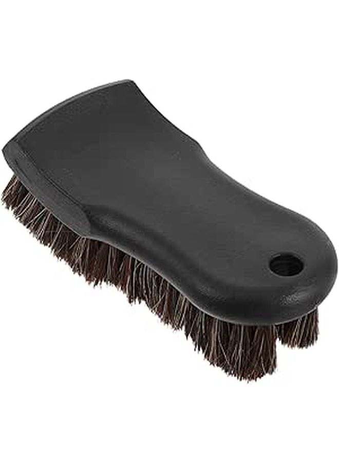 Soft Bristle Horse Hair Brush For Car Interiors Ergonomic Design Dust Removal Faux Leather And Fabric Multipurpose Use - Image 1