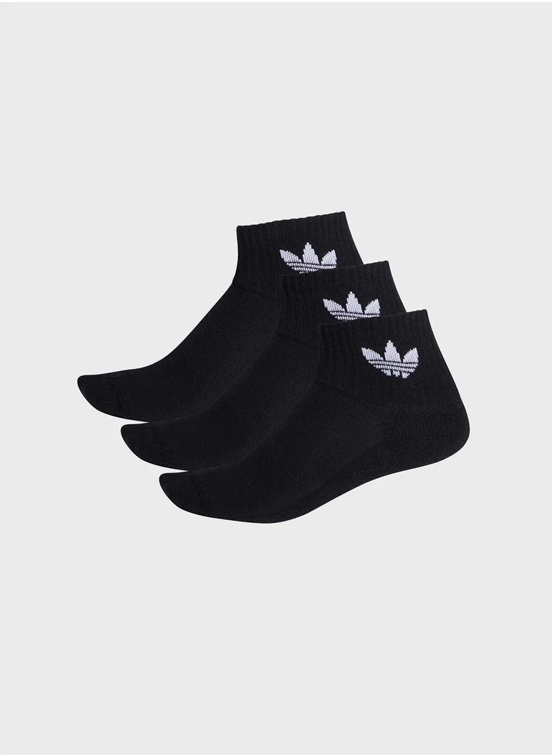 adidas Originals 3 Pack adicolor Ankle Socks