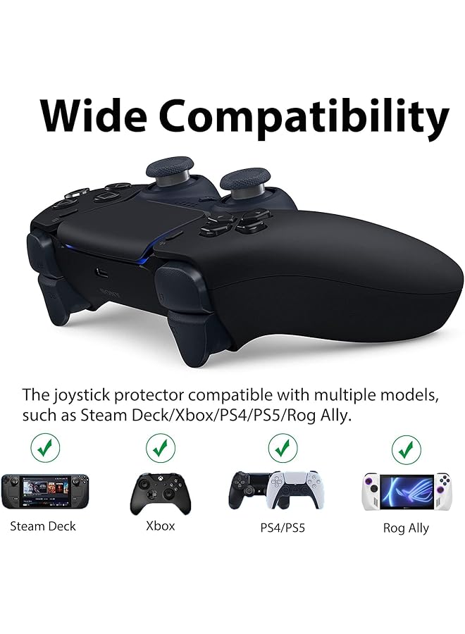 Sanmugeed10 Pcs Clear Joystick Protectors Transparent Silicone Elastic Joystick Protective Ring Compatible With Steam Deck Ps5 Ps4 Xbox Switch Pro Game Controller  - Image 5