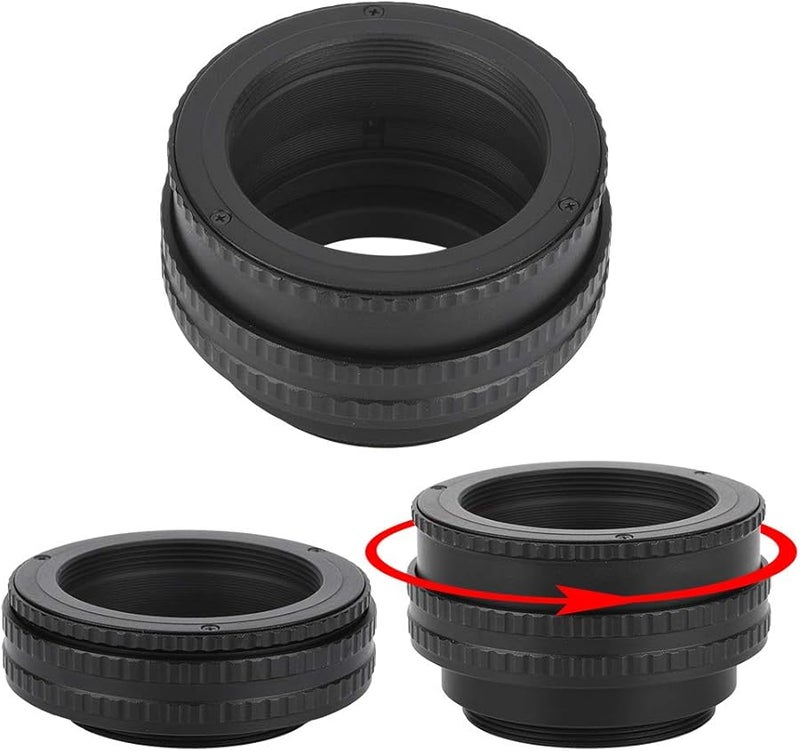 محول التركيز الماكرو الحلزوني M42 17-31 مم أنبوب تمديد متين من سبائك الألومنيوم - Image 5