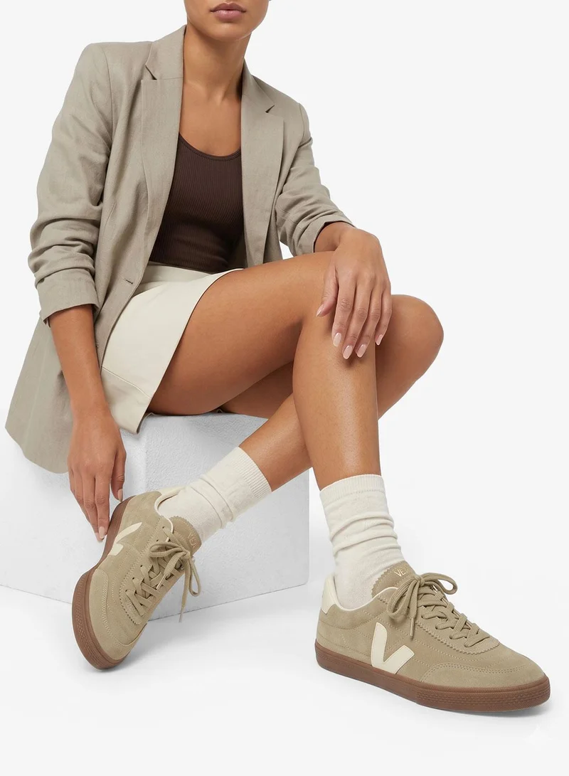 VEJA TAUPE PIERRE BARK Panenka Suede Lace-Up Sneakers for Women | Best Price UAE