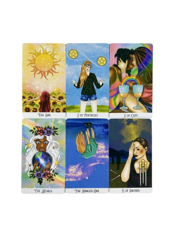 NIBEMINENT Mysterious Soul Tarot Deck - 78 Cards - Arcane Cards - English Version - Visual Illusion - Prophecy Edition - Toy Game Set - Image 3