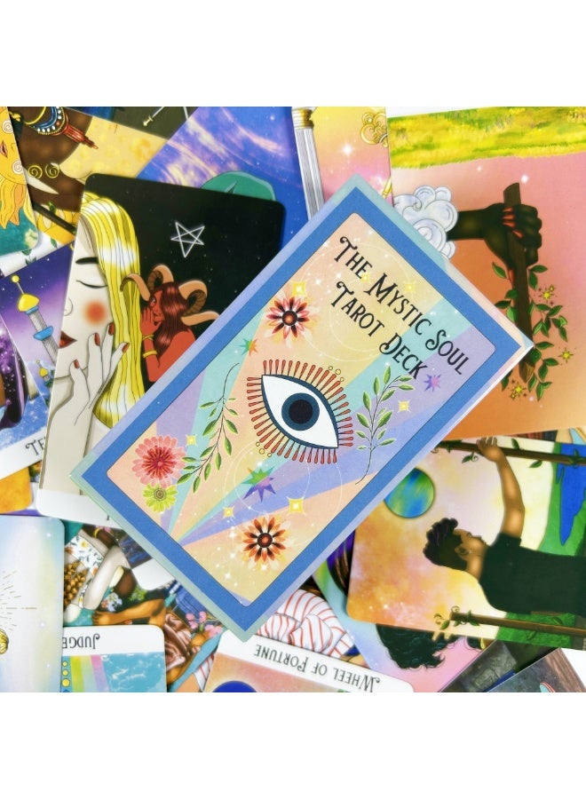 NIBEMINENT Mysterious Soul Tarot Deck - 78 Cards - Arcane Cards - English Version - Visual Illusion - Prophecy Edition - Toy Game Set - Image 4