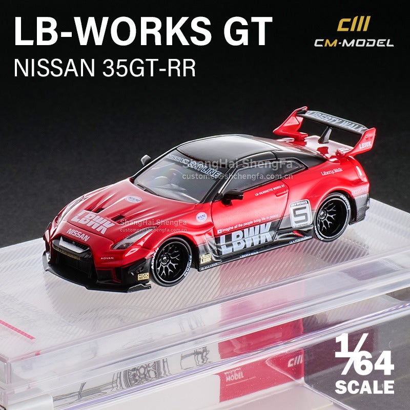 Cmmodel 1/64 Nissan Gt-R35Rr Lbwk Alloy Car Model Simulation Collection Ornaments - Image 1