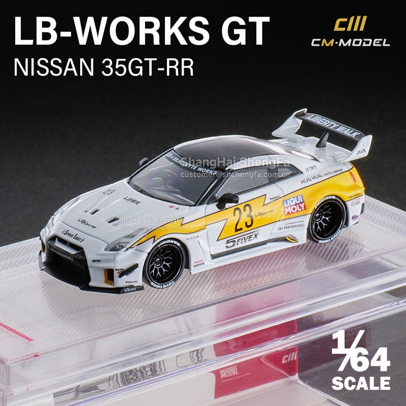 Cmmodel 1/64 Nissan Gt-R35Rr Lbwk Alloy Car Model Simulation Collection Ornaments - Image 4