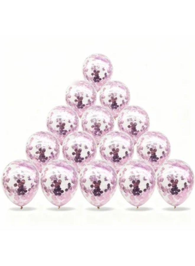 Toys GCC Sequin Balloons for Party, Wedding, Birthday & Valentine’s Day | 20pcs Colorful Shiny Balloons | Premium Thickened Latex, Balloon Arch, Table Centerpiece & Backdrop - Image 4