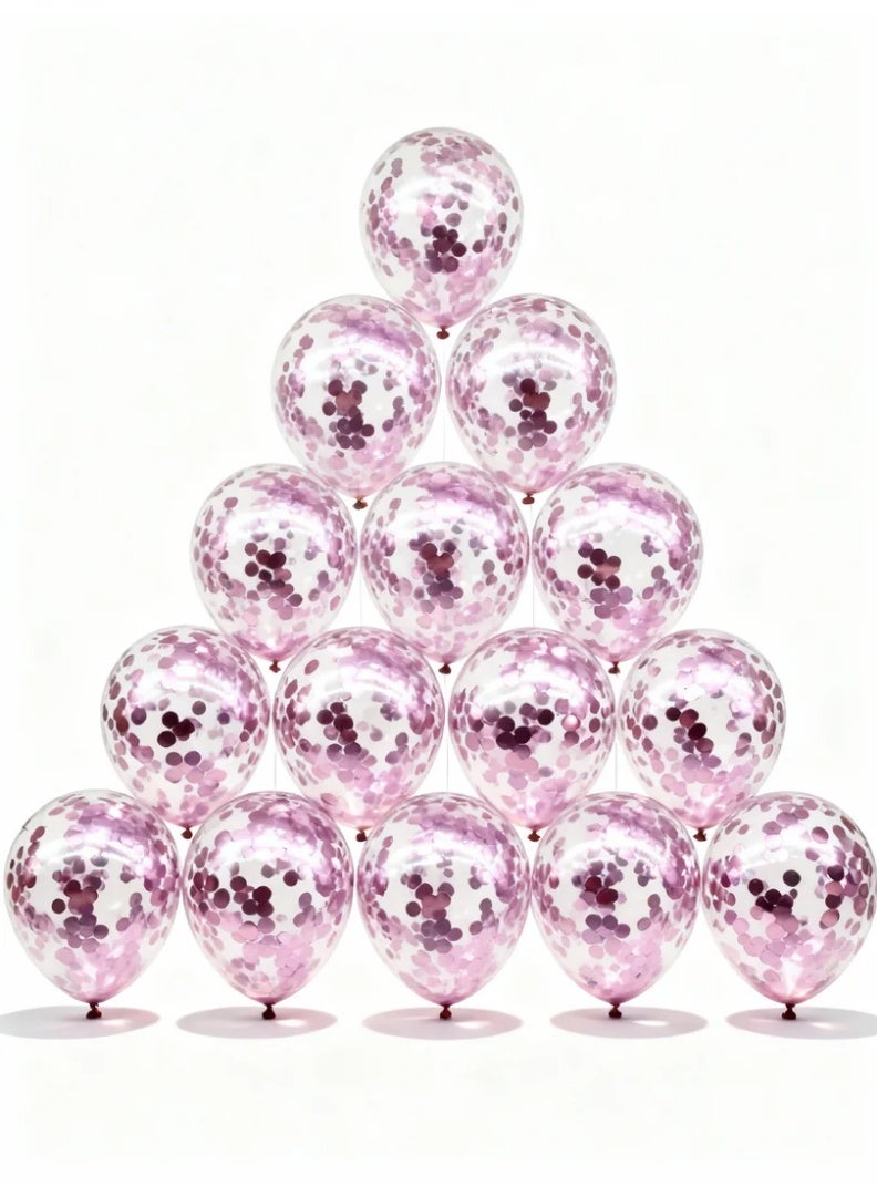 Toys GCC Sequin Balloons for Party, Wedding, Birthday & Valentine’s Day | 20pcs Colorful Shiny Balloons | Premium Thickened Latex, Balloon Arch, Table Centerpiece & Backdrop - Image 2