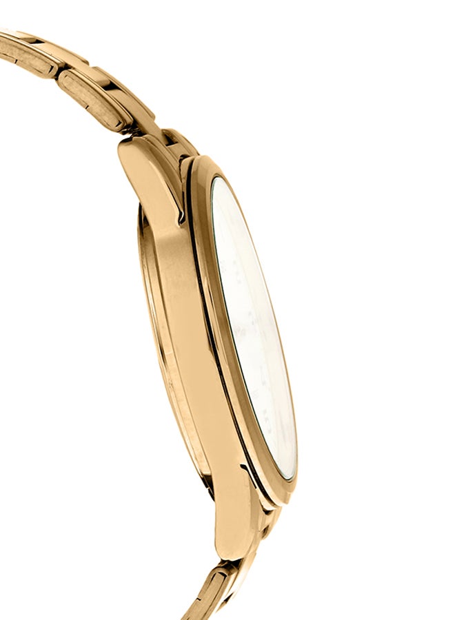 CASIO Men Water Resistant Analog Watch Mtp-V001G-9B - 38 mm - Gold - Image 3