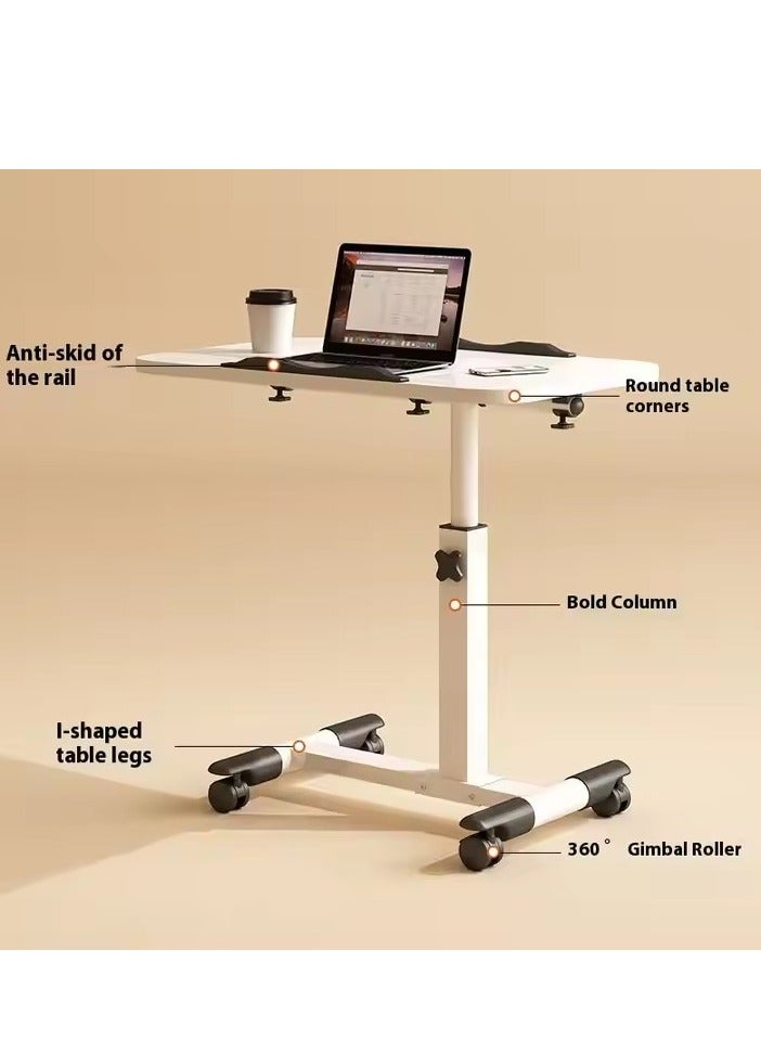 Y&D Lifting and Rotating Laptop Desk Adjustable Laptop Table Adjustable Standing Table With Wheels 60*40cm For Sofa Bedside Coffee Table  - Image 2
