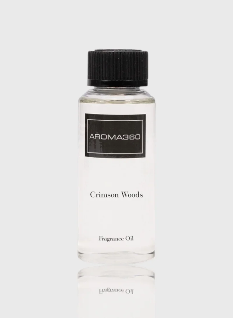 Aroma360 Crimson Woods Fragrance Oil Blend - Hotel Inspired for Essential Oil Diffusers - Aromatherapy Scent Diffuser Oil - Apple Blossom, Amber, and Oud - 120 mL