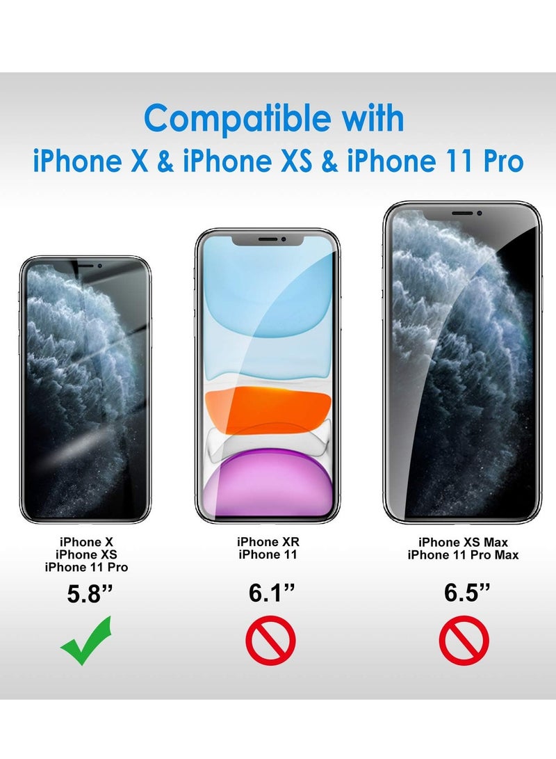 BORTONY Screen Protector for iPhone 11 Pro iPhone Xs and iPhone X 5.8-Inch Tempered Glass Film - Image 2