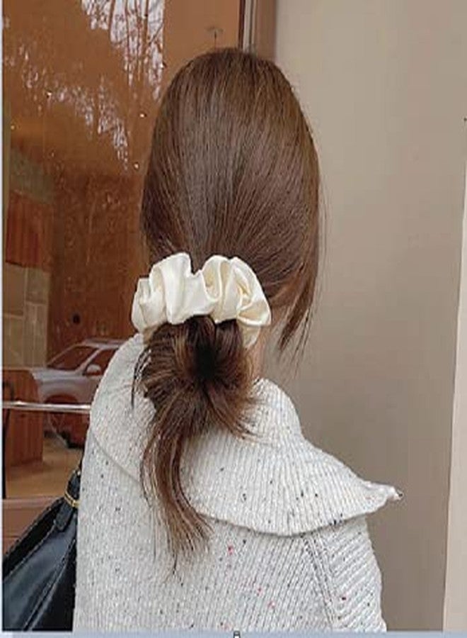 ELECSA Hair Rubber Bands Bow Hair Clips Barrettes Bow Long Ribbon Hairpin for Women Girls Hair Accessories Hairband (Satin Scrunchies) - Image 3