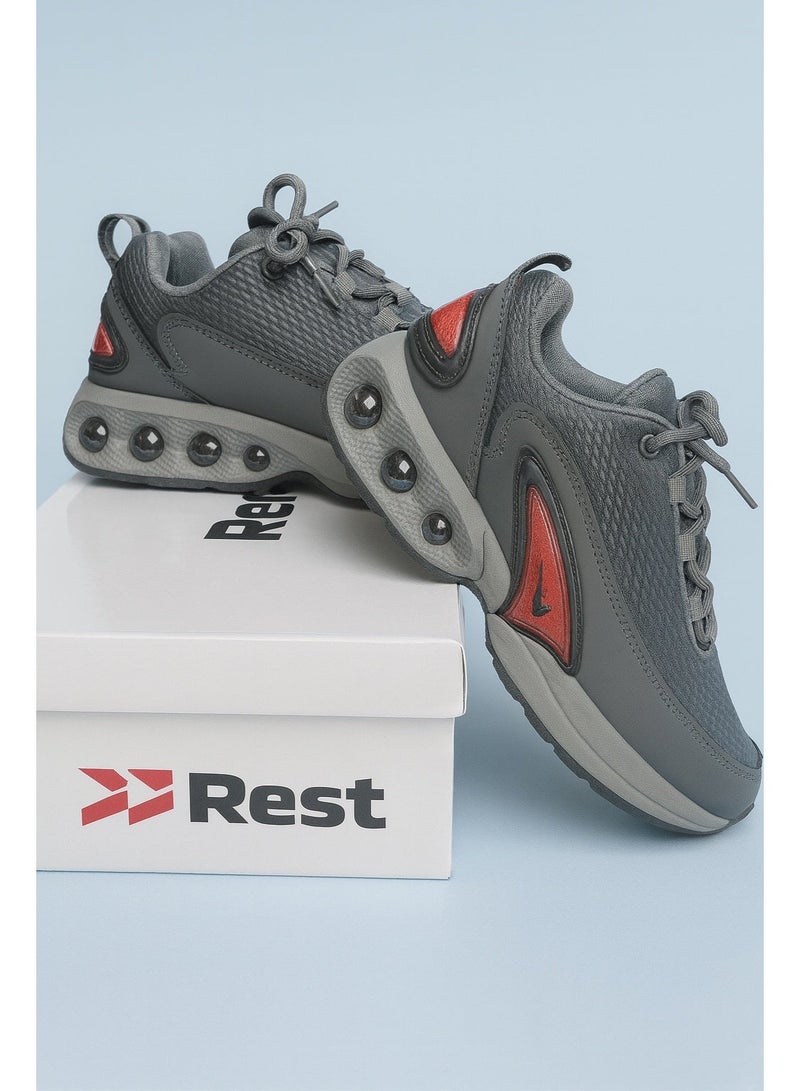 ريست حذاء رياضي رجالي من ريست بتصميم عصري ومريح مع وسادة هوائية - Image 4