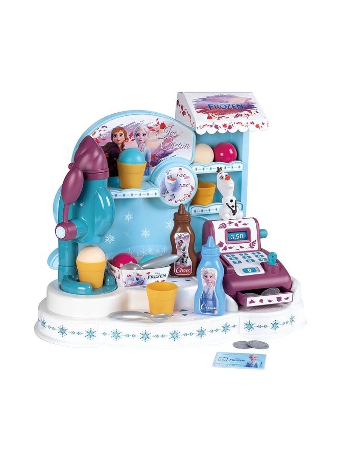 Smoby Disney Frozen Ice Cream Factory Playset with 22 Accessories - Image 1