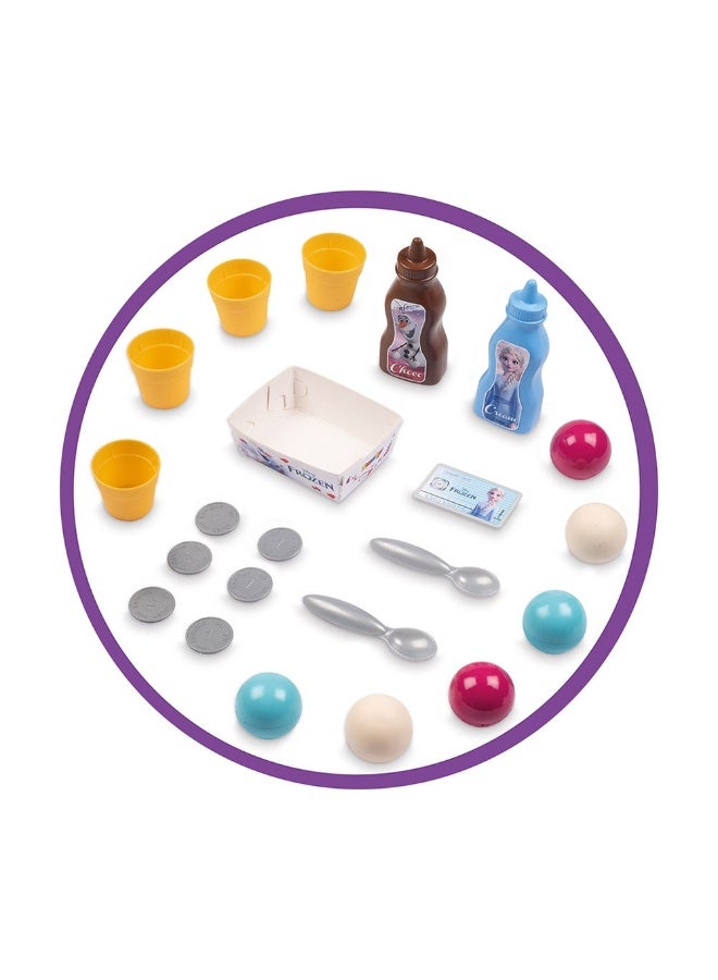 Smoby Disney Frozen Ice Cream Factory Playset with 22 Accessories - Image 2