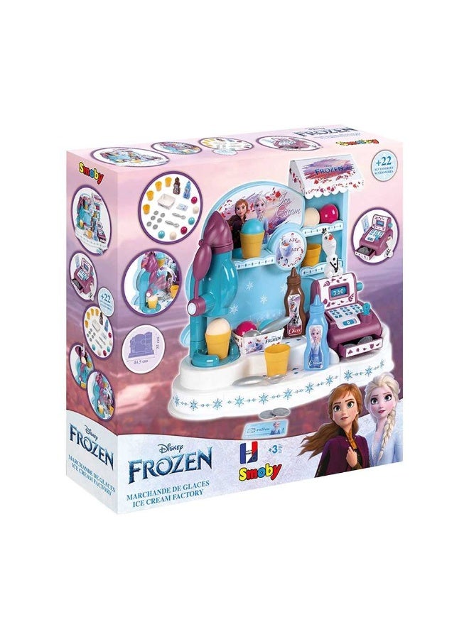 Smoby Disney Frozen Ice Cream Factory Playset with 22 Accessories - Image 5