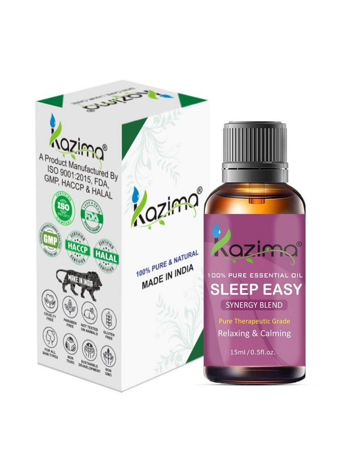كازيما زيت عطري من مجموعة Sleep Easy Blend (15 مل) درجة علاجية نقية للاسترخاء والتهدئة - Image 2