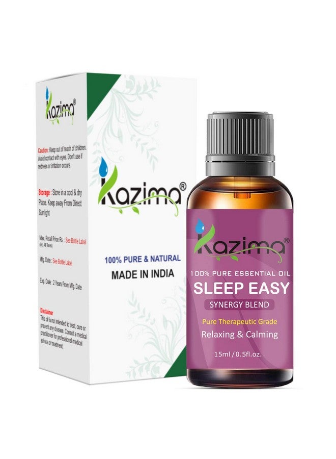 كازيما زيت عطري من مجموعة Sleep Easy Blend (15 مل) درجة علاجية نقية للاسترخاء والتهدئة - Image 1