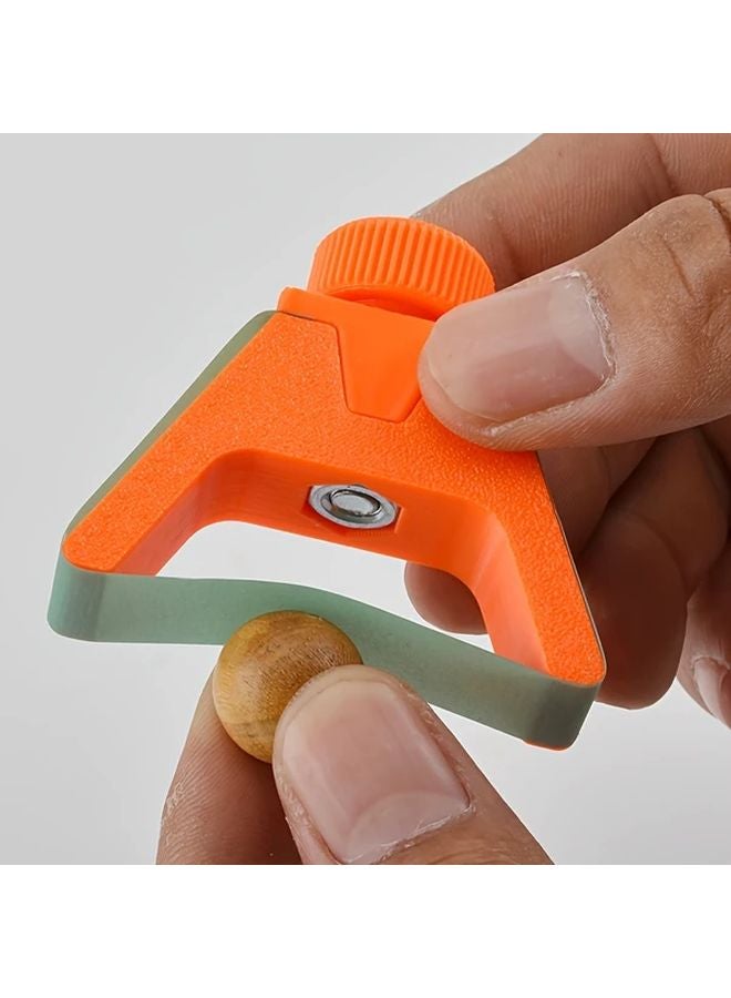 Orange 3 In 1 Hobby Sanding Tool Set With Sandpaper Holder For Curved Surfaces - Image 3