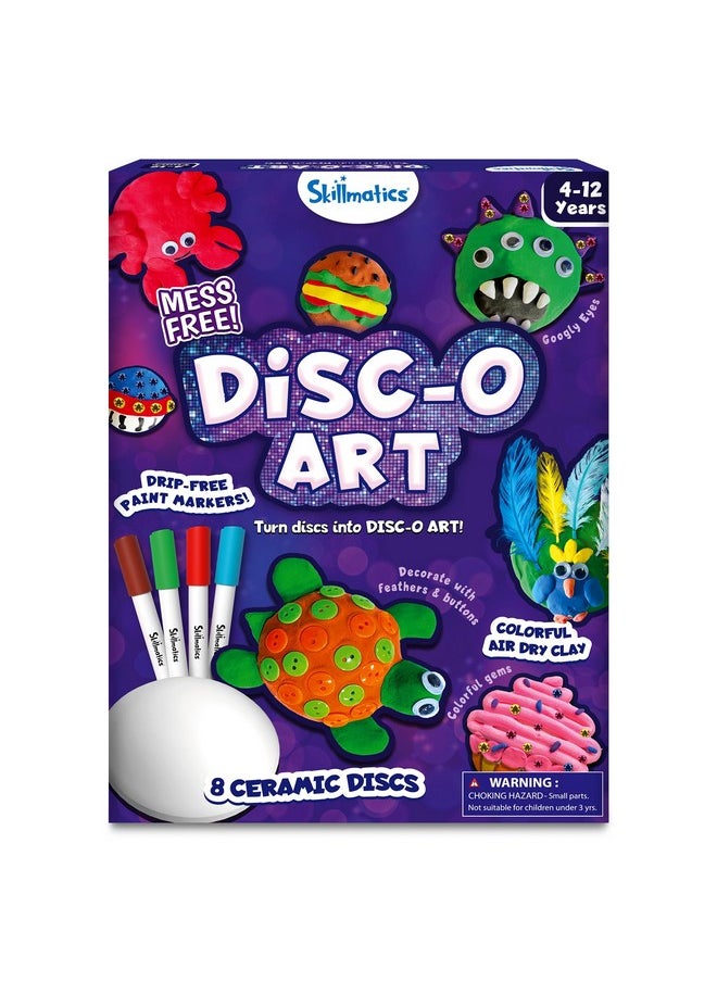 سكيلماتيكس نشاط فني وحرفي من Skillmatics - Disc-o Art، نشاط فني وحرفي خالٍ من الفوضى للبنات والأولاد، أدوات ولوازم حرفية، نشاط إبداعي يمكنك صنعه بنفسك، هدايا للأطفال من سن 4 و5 و6 و7 و8 و9 و10 و11 و12 عامًا  - Image 1