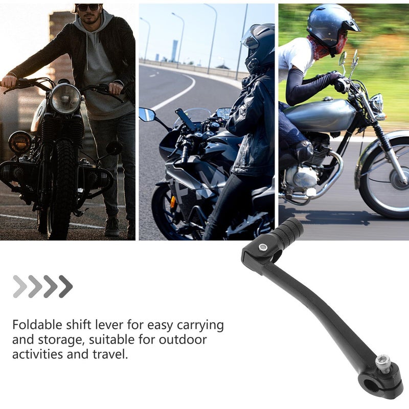 Aluminum Motorcycle Folding Gear Shift Pedal For Xr50 Off-Road Dirt Bike Black Sturdy Cnc Machined - Image 4