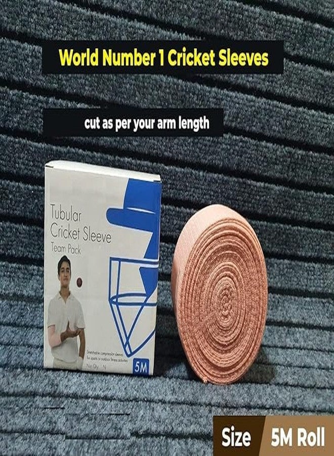 WROXTY Cotton Arm Sleeve For Cricket elbow braceTubular Cricket Sleeve Sun Protection Arm Sleeves For Men & Women 5M Roll - Image 5