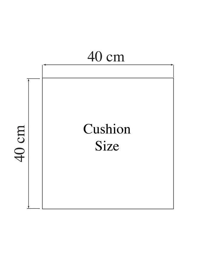 Plain Brown Cushion Water-Repellent With Filling - Image 3