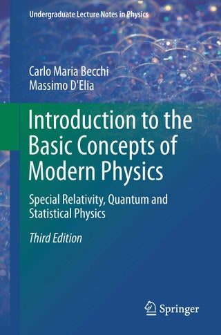 Springer Introduction to the Basic Concepts of Modern Physics: Special Relativity, Quantum and Statistical Physics - pzsku/ZFC2DD19E19CCB1781876Z/45/1749025633/ea7d9f71-72cc-49b1-9809-1c5e61035c31