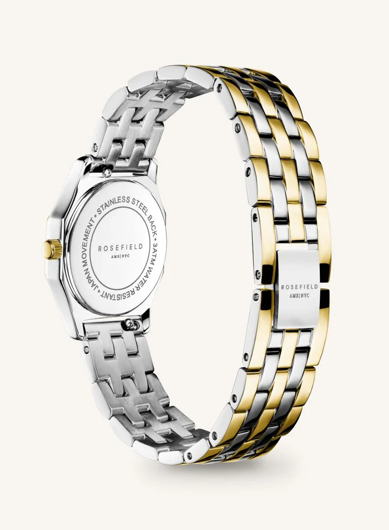 RoseField Rosefield Gemme White, Two Tone Steel Gold Women Watch - GWSSS-G03