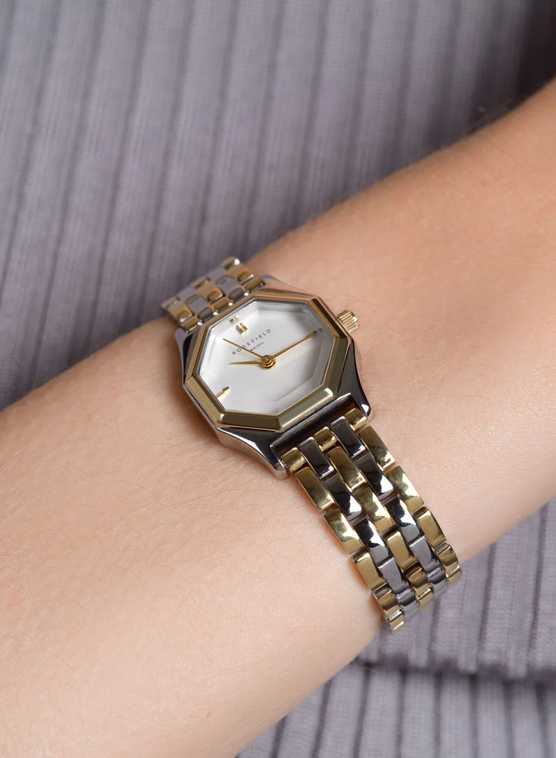 RoseField Rosefield Gemme White, Two Tone Steel Gold Women Watch - GWSSS-G03