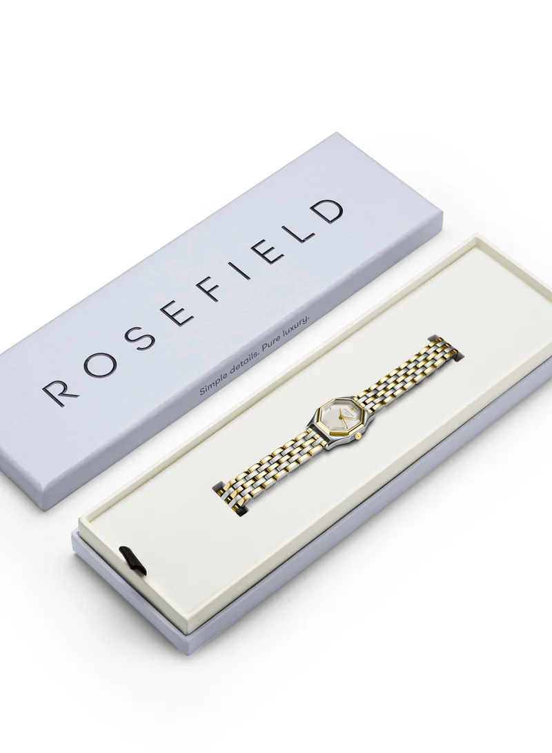 RoseField Rosefield Gemme White, Two Tone Steel Gold Women Watch - GWSSS-G03