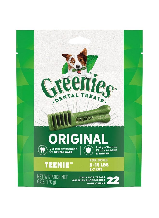 Greenies Original Teenie Natural Dental Care Dog Treats, 6 oz. Pack (22 Treats) - Image 1