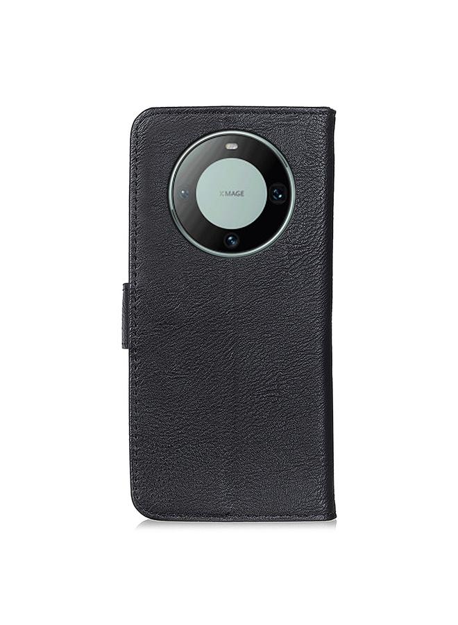 اس-توب جراب هاتف Huawei Mate 60 Pro من KAAZNEH مصنوع من جلد البقر بتصميم أفقي قابل للطي - Image 3