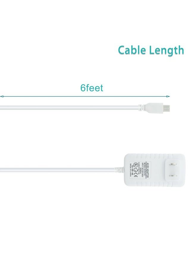 PDEEY Charger Replacement for V-Tech, Babysense, Owlet, LBTech, Eufy, Moonbaby Baby Monitor, VAVA Cam, Power Cord Micro USB Adapter, Charging Cable 6 FT - Image 5