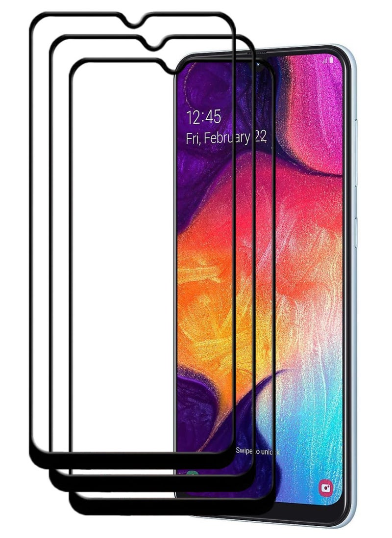 ACLIX 3 Pieces Antistatic ESD Dustproof Premium Quality High Definition Tempered Glass Screen Protector Designed For Samsung Galaxy A50 - Image 1