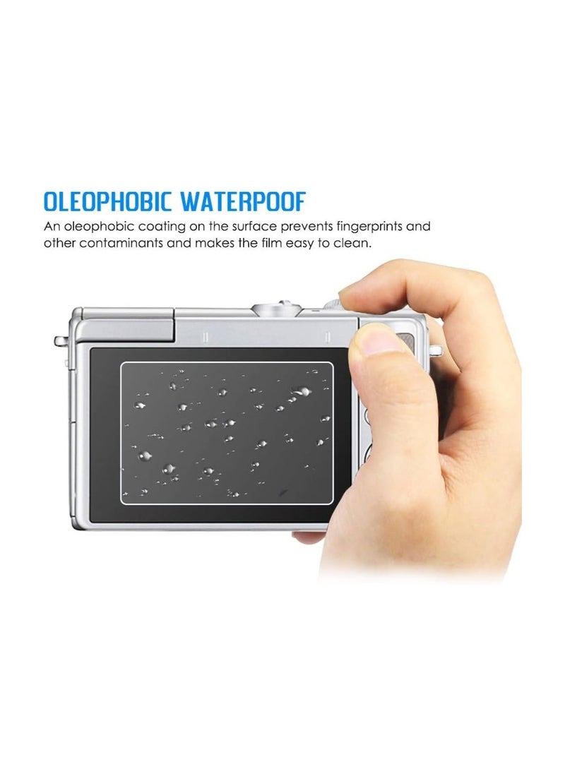 Generic 2-piece screen protector compatible with Canon EOS M50 M100 M6/ M6 Mark II 200D camera Ultra-thin anti-fingerprint anti-scratch 9H hardness 2.5D round edge tempered glass protective film  - Image 3