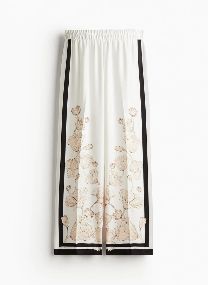 اتش اند ام Printed Twill Trousers