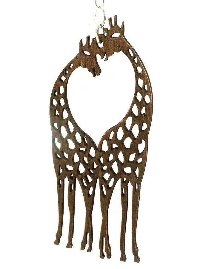 جرين تري أقراط "الزرافة" من الخشب الطبيعي المتجدد من غرين تري - Image 3