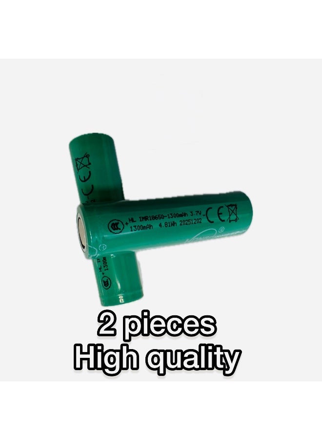 HL 18650 Rechargeable Battery 1300mAh – High Performance Lithium-Ion 2-Pack - Image 2