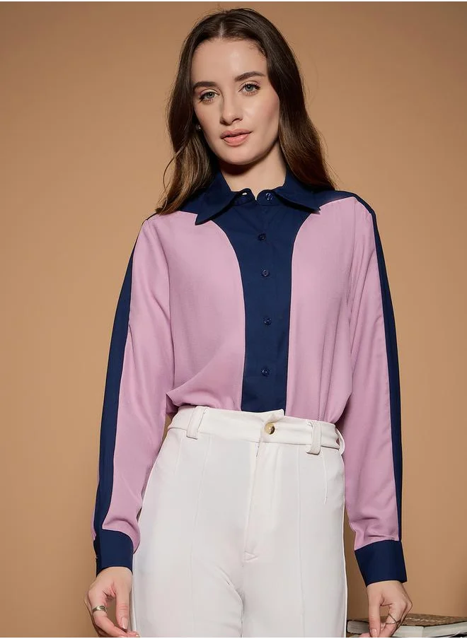 ستايلي Color Block Regular Fit Shirt