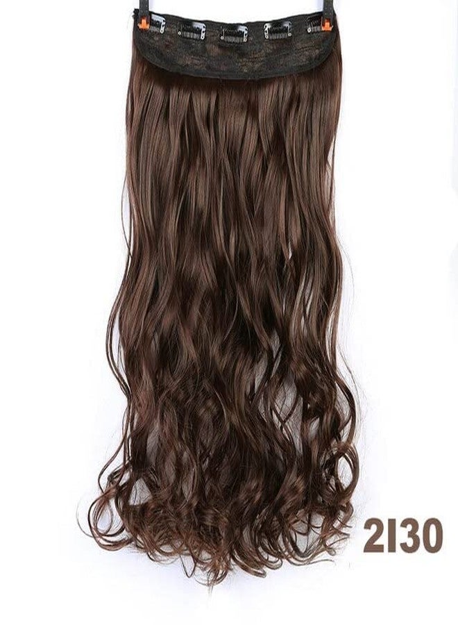 CHRONEX 24",5 Clips Based Long Curly Wave Clips in on Synthetic Hair Extensions - Image 5