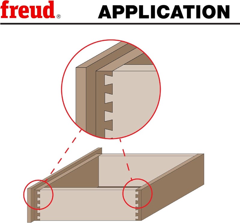 freud 22-112: 1/2" (Dia.) Dovetail Bit with 1/2" Shank - Image 4