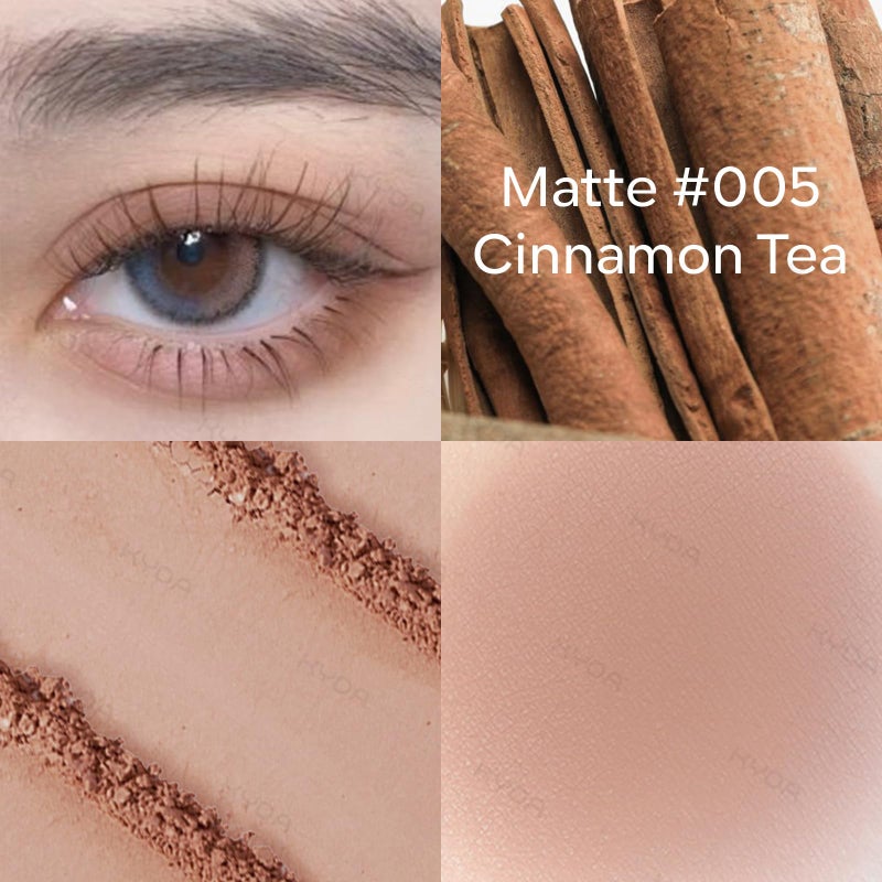 KYDA Single Matte Eyeshadow, Neutral Brown Eyeshadow, Ultra-fine Smooth Powderwith Lightweight Blendable Formula, Daily Matte Eyes Makeup, Cinnamon Tea - Image 2