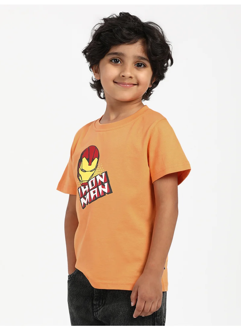 نوتيناتي Nautinati Boys’ Iron Man Print T-shirt|Cotton| Age 2 - 10 Years