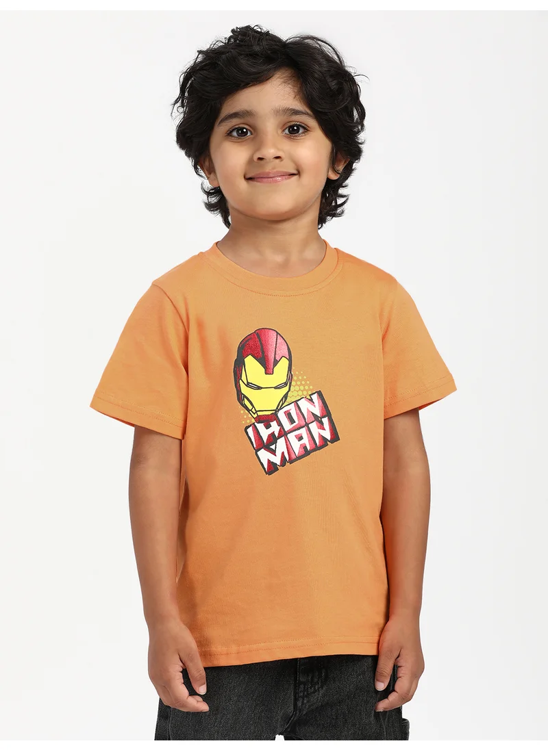 نوتيناتي Nautinati Boys’ Iron Man Print T-shirt|Cotton| Age 2 - 10 Years