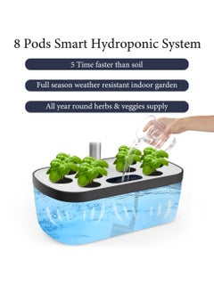 Sharpdo Soilless Cultivation Flower Pot, 8-Hole Indoor Plant Growth Light, With Automatic Circulating Water Pump 15W  - Image 5