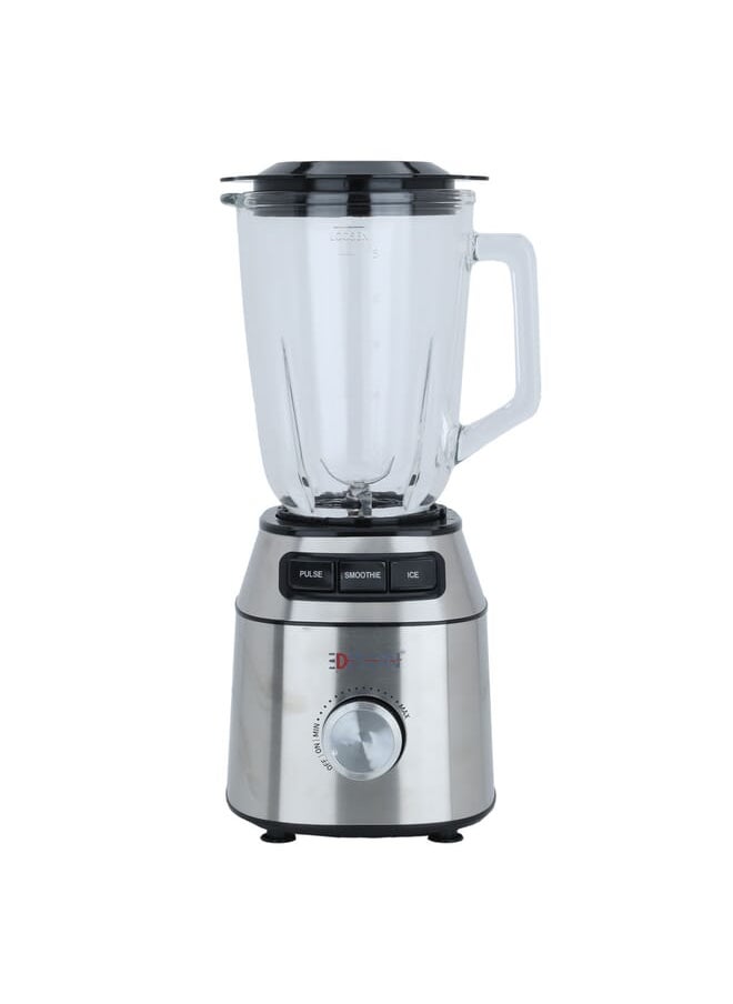 EDISON LED Electric Blender 2 x 1 Steel Glass Blender with Grinder 1.5L 600W 
